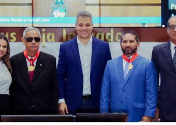 Alema entrega medalha “Canhoteiro” aos desportistas Emílio Moreira e professor Betinho