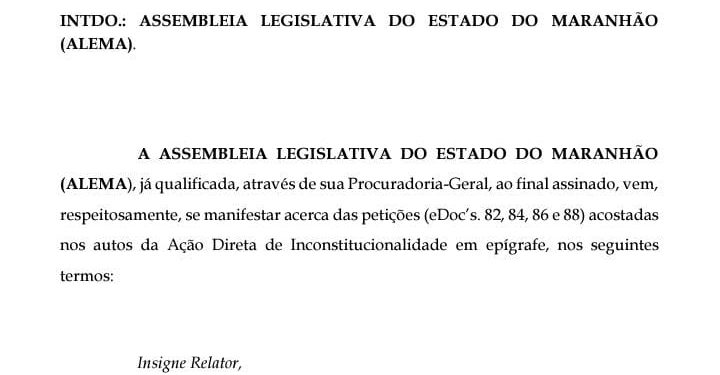 Assembleia reage e pede ao STF o fim do travamento político no TCE do Maranhão