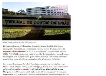 DEU NA VEJA: Duas cadeiras vazias e o silêncio do Supremo sobre o Maranhão